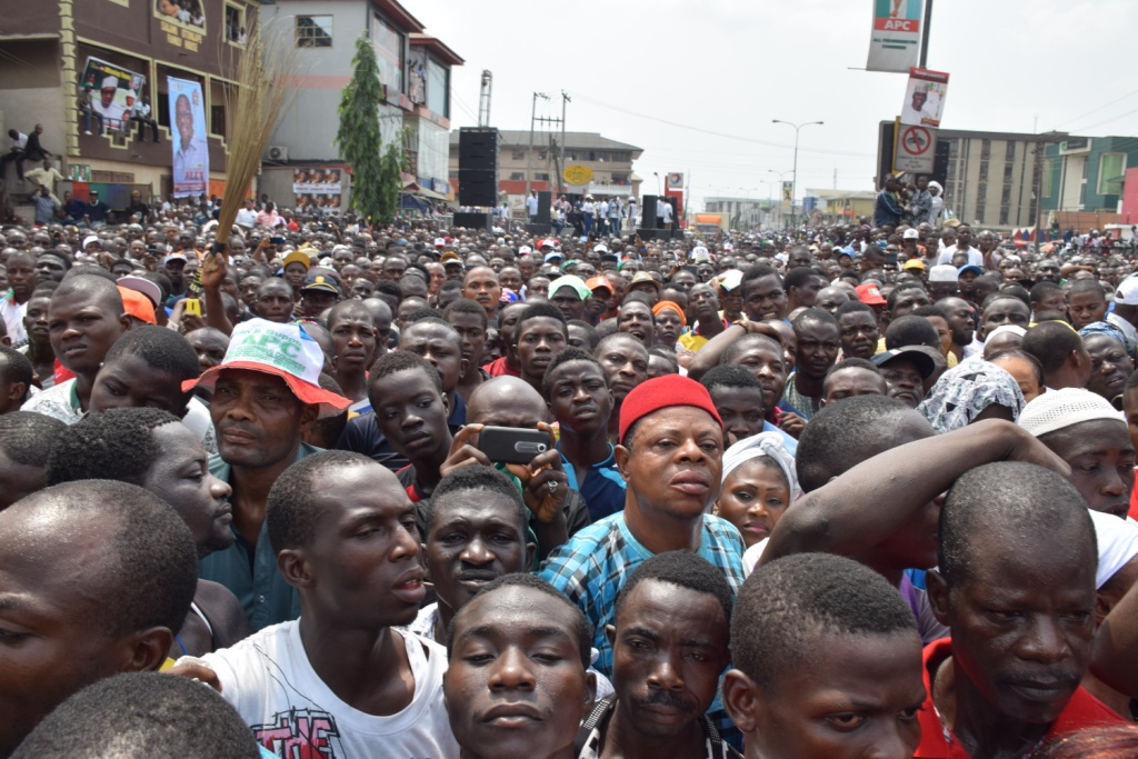 A cross section of APC Supporters at the rally in Mushin