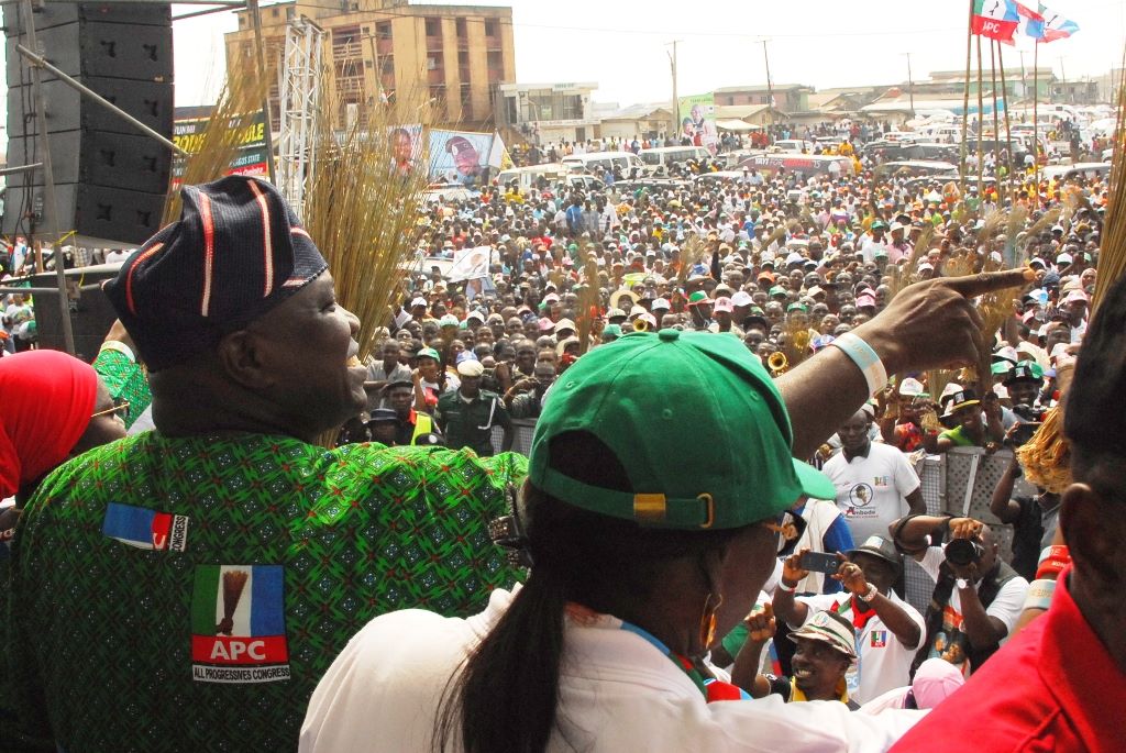A Cross-Section of Electorates at the Ojo LGA Rally