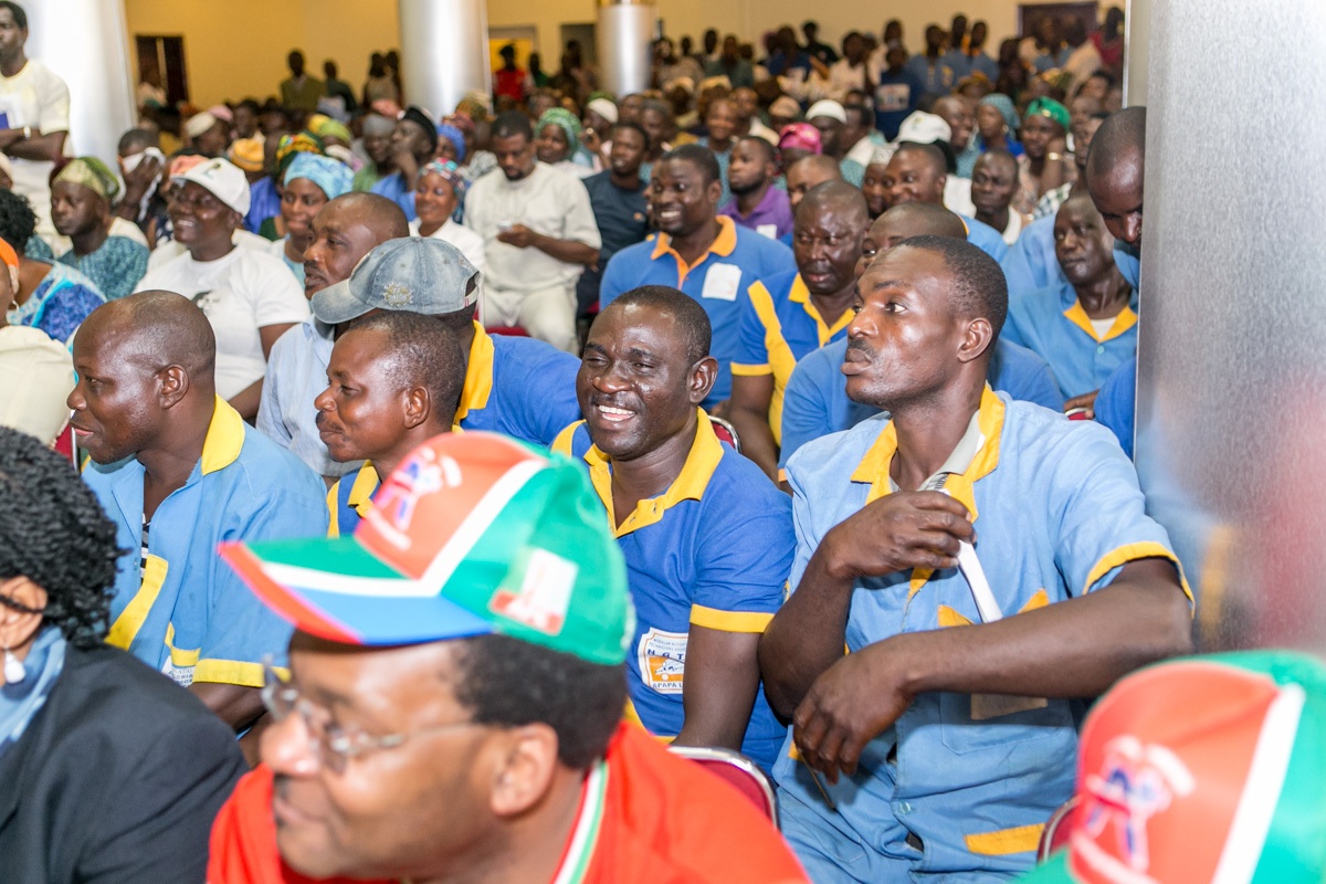 A cross section of the residents of Apapa during the Town Hall Meeting