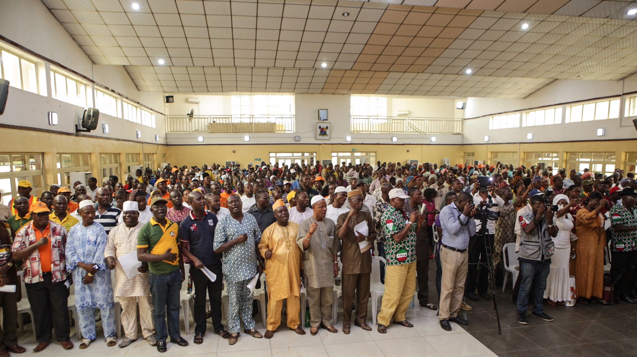 A cross section of the TUC members at the event