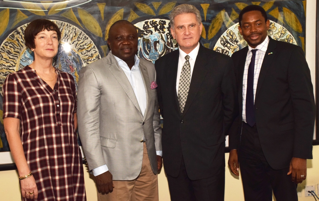 Akinwunmi Ambode with the Delegation of British High Commission
