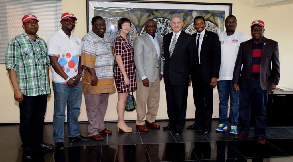 Akinwunmi Ambode with the Delegation of British High Commission