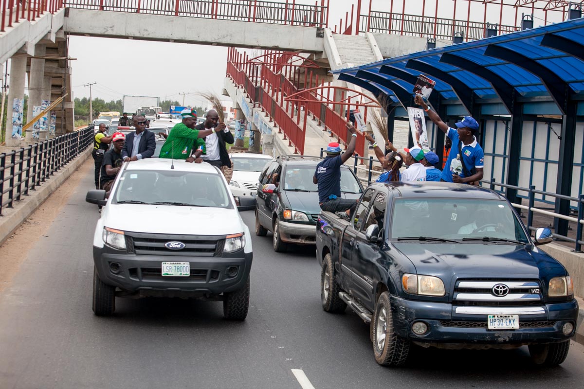 A Cross Section of Lagosians showing their love for Ambode