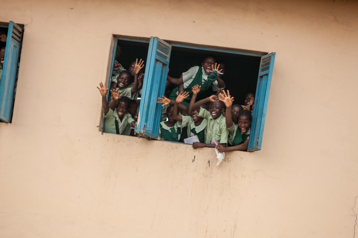 A Cross Section of Lagosians showing their love for Ambode