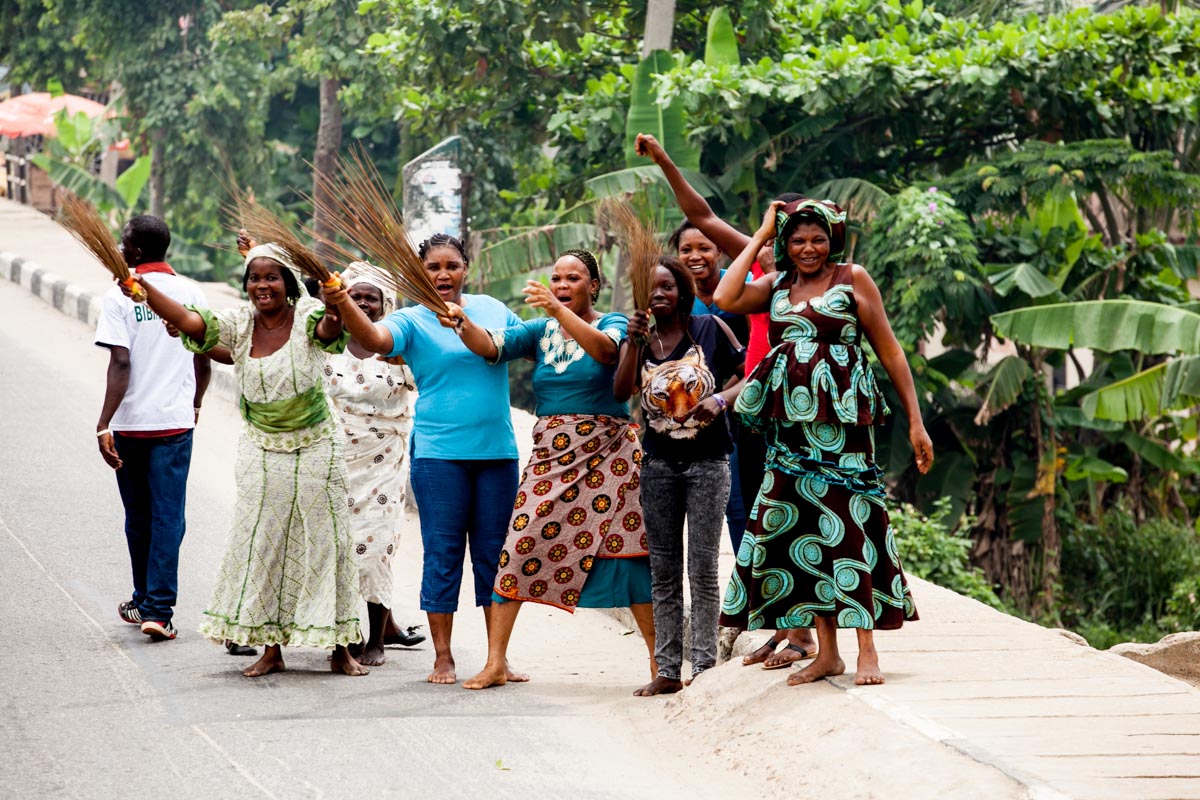 A Cross Section of Lagosians showing their love for Ambode