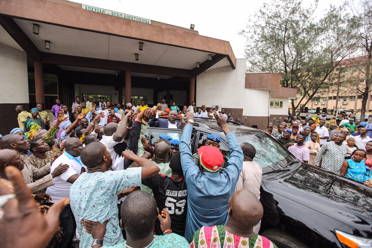 Lagosians Showing Their Love for Ambode at the Venue of the Event