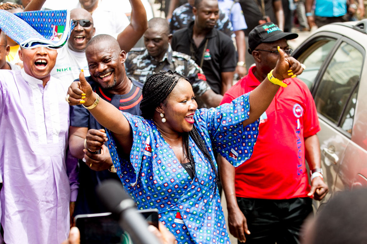 ASPAMDA Traders Showing Their Love For Akinwunmi Ambode